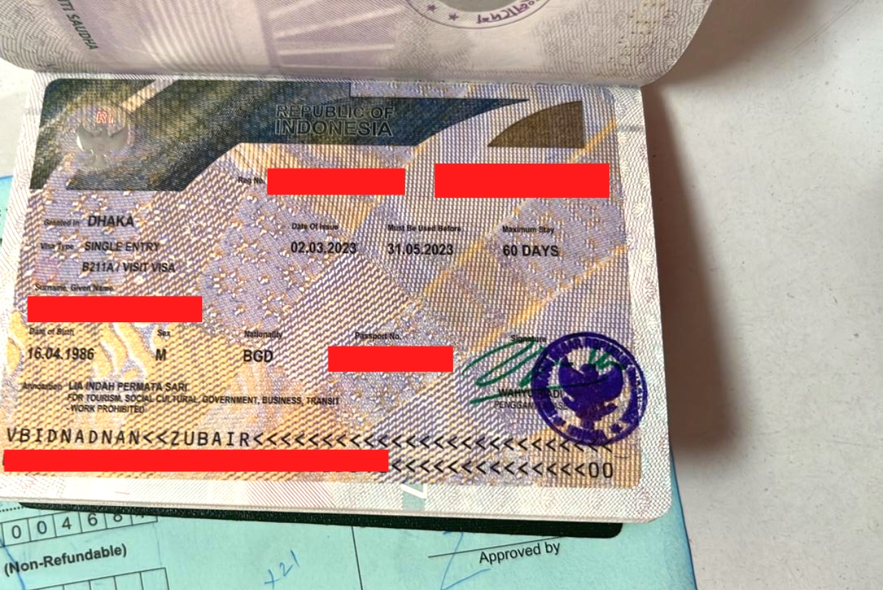 Indonesian visa for Bangladeshi